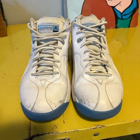 Nike Air Jordan Jumpman Team 1 White University Blue UNC CV8926-107 Sz 8 - Picture 4 of 10